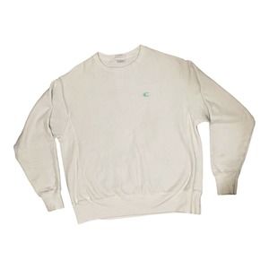 VTG Champion USA Reverse Weave Sky Blue Letters Spell Out Champion Sweatshirt